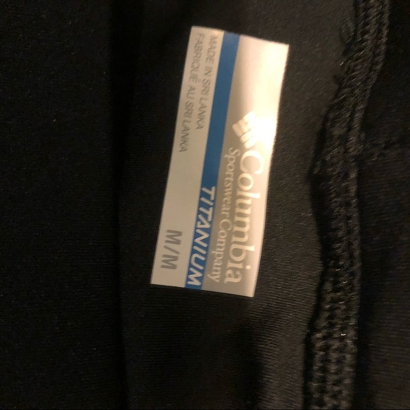 Columbia titanium black leggings stretch pants M - Picture 5 of 5